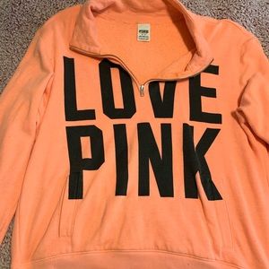 Victoria Secret/PINK half zip sweatshirt!